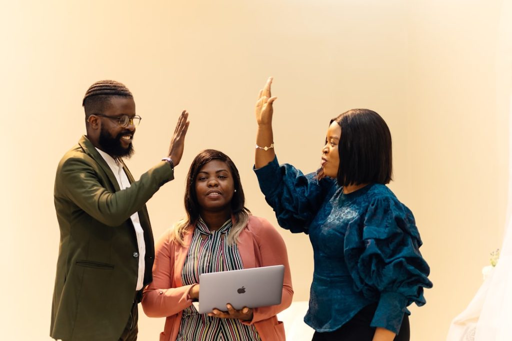 Diverse professional team at Quik Access